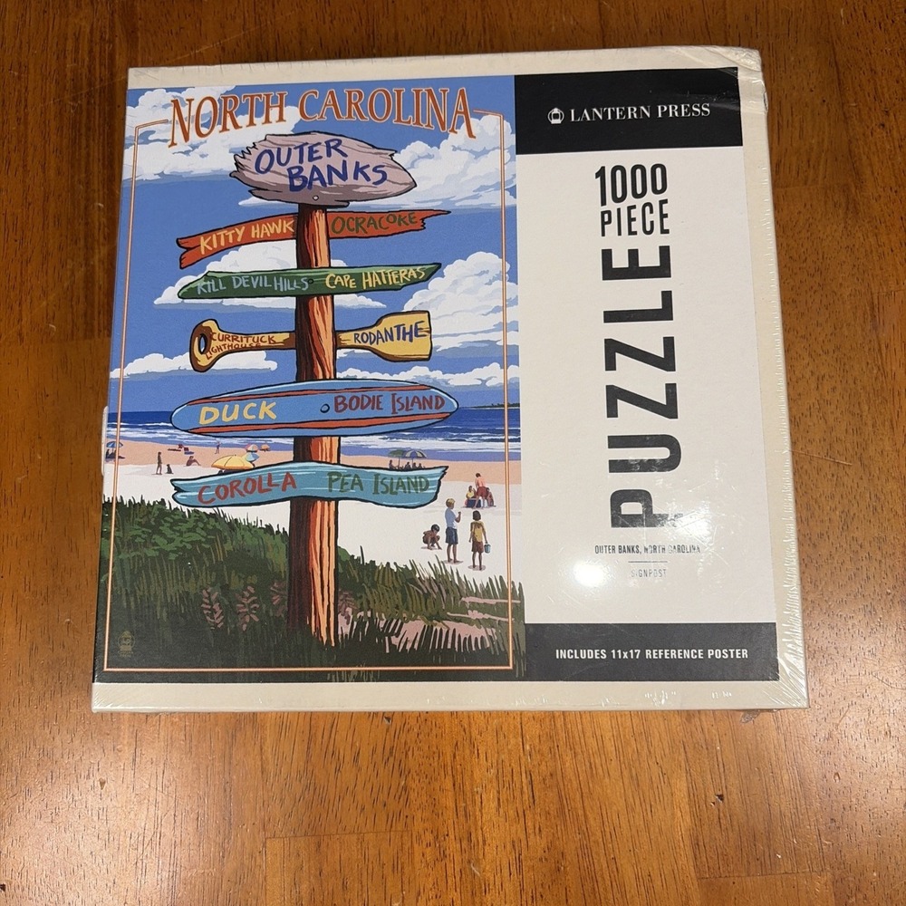 Outer Banks of North Carolina 1000 Piece Jigsaw Puzzle Signpost New‎